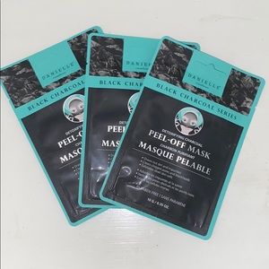 3 set of black peel off mask